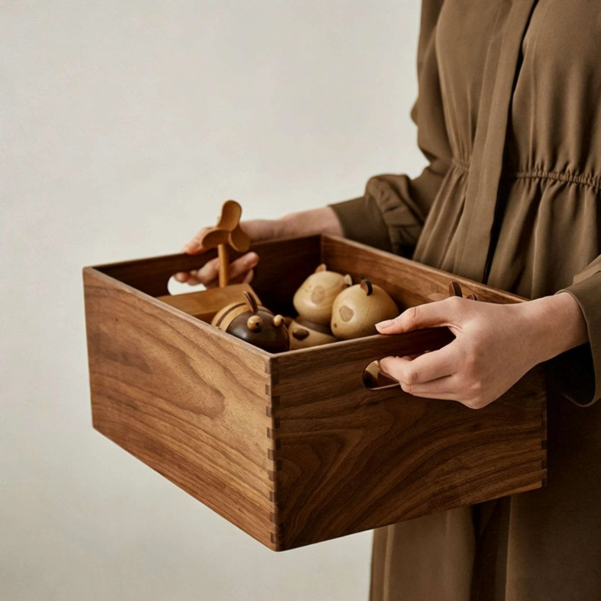 열장장부촉 합동 단단한 나무 저장 크레이트